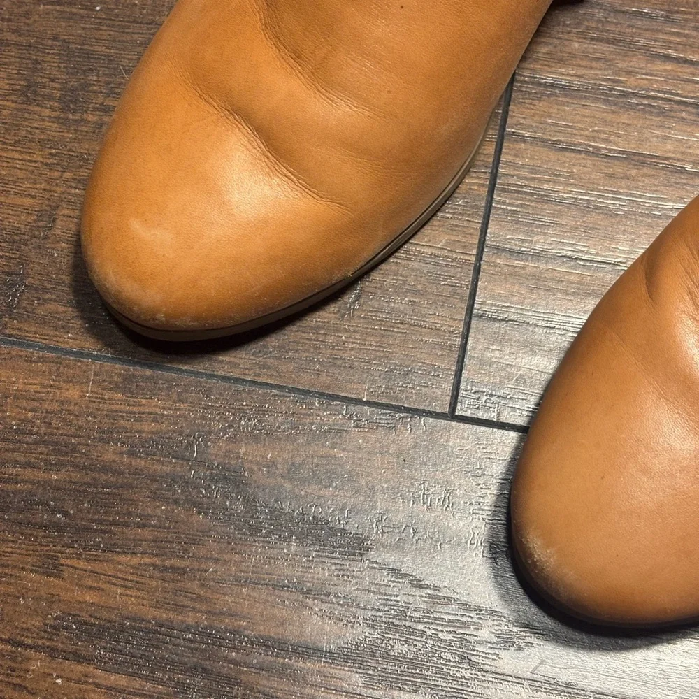 Jack Rogers Peyton Carmel Leather Ankle Booties Women’s Size 9 - Picture 6 of 7